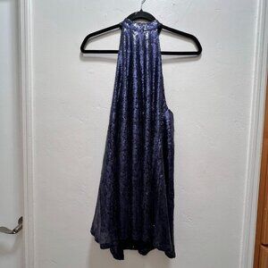 for Sienna Blue Sequence Prom Dress size Small petite